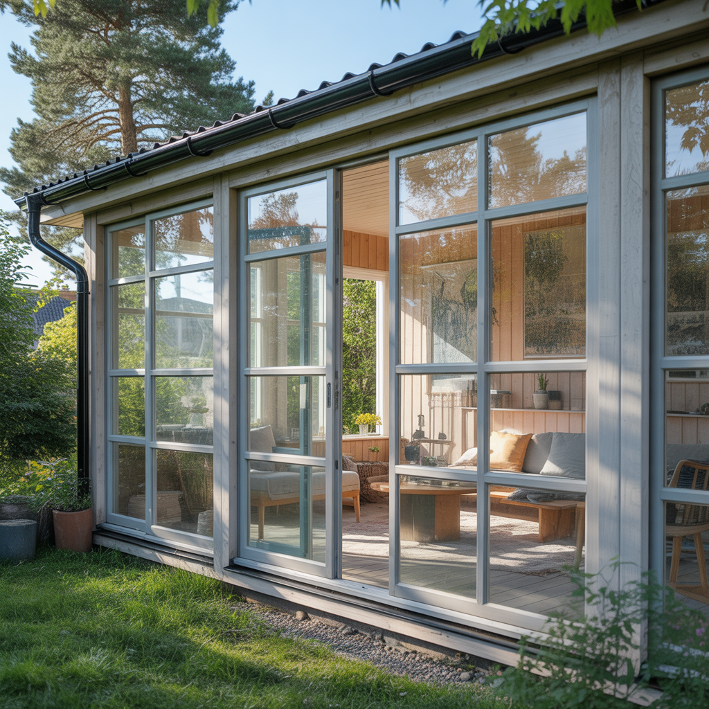 11.Sa valjer du ratt glas for en inglasad veranda